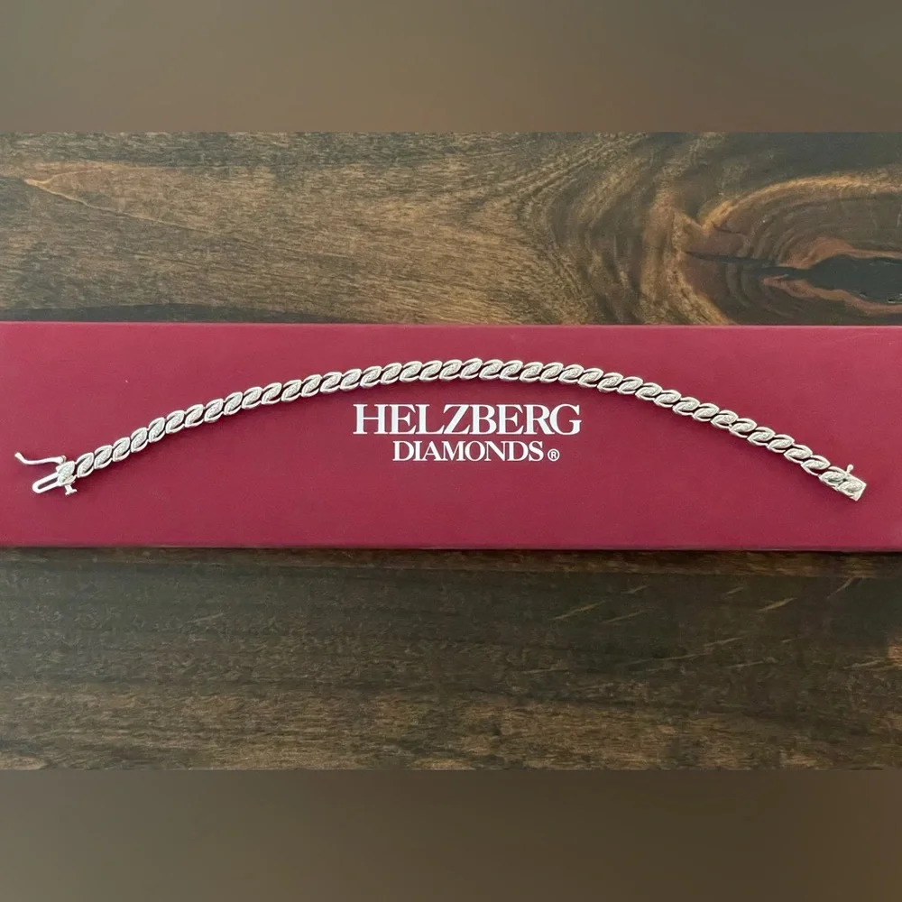 925 Sterling Silver Diamond Tennis Bracelet